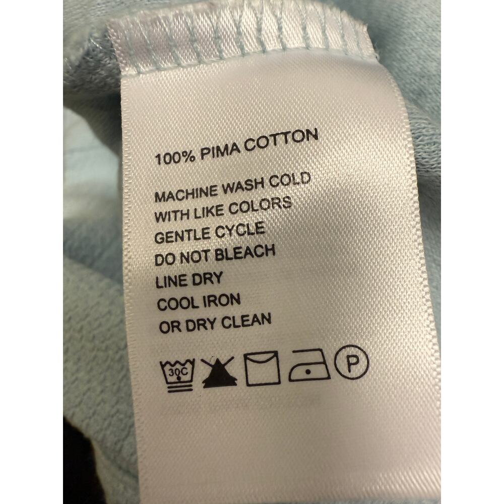 Tommy Bahama Mens S 1/4 Zip Pullover Sweater Blue Marlin Pima Cotton Thick golf - Picture 2 of 6